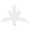 Ekena Millwork Alberta Architectural Grade PVC Gable Bracket, 36"W x 24"H x 4"D x 4"F, 16/12 Pitch GBP036X24X0404ALB00 - alternate 3